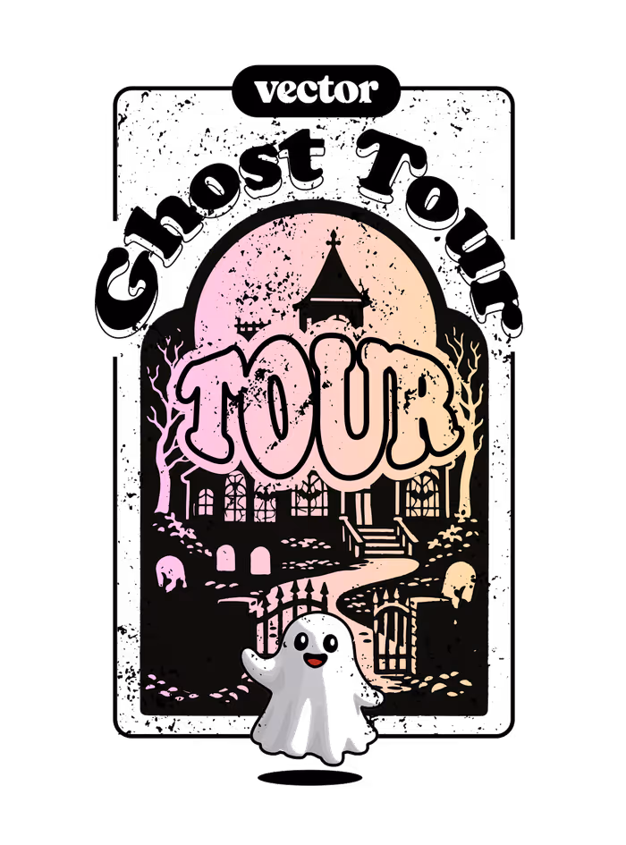 The Ghost Tour Tour: official t-shirt front design